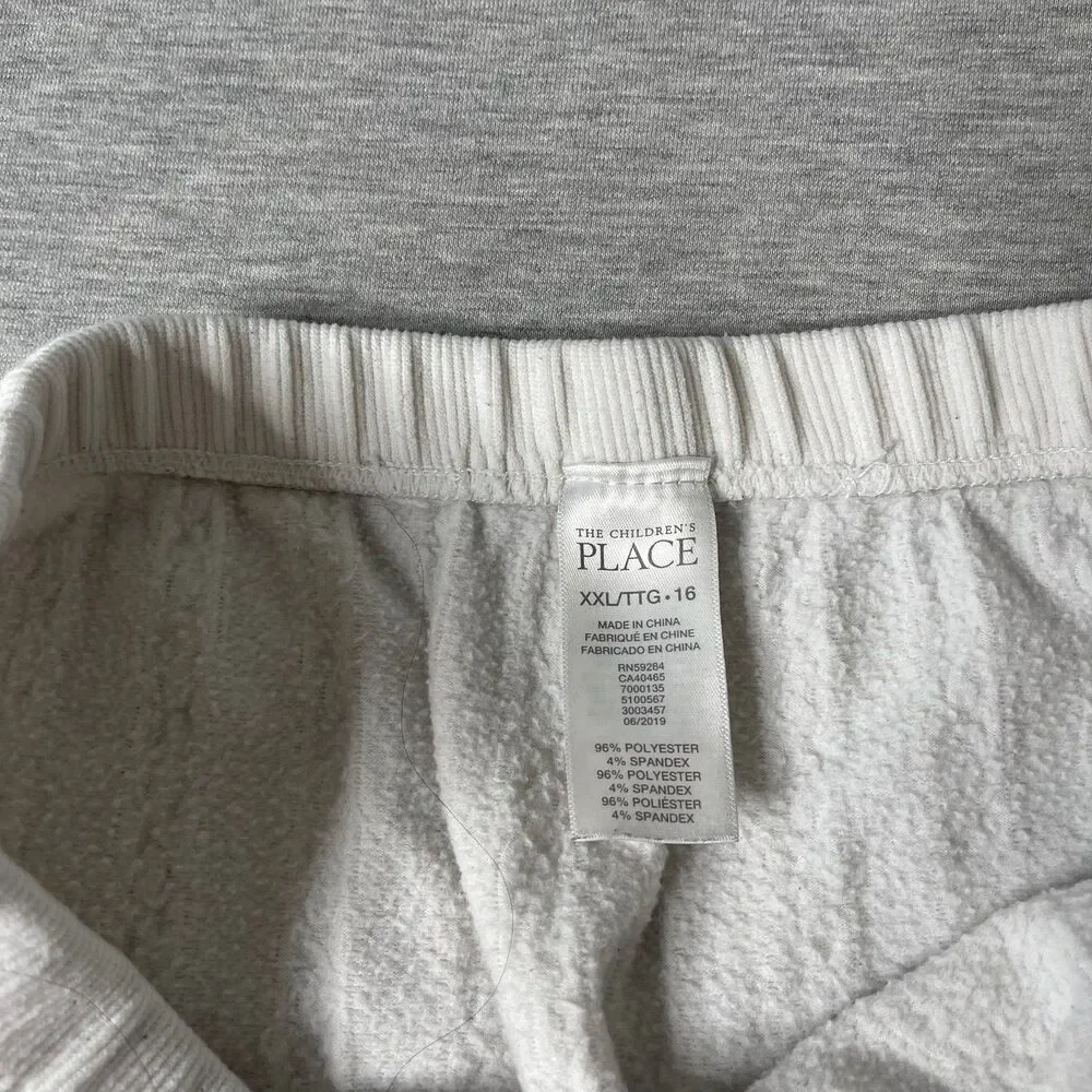 The Children’s Place Girl's White Fleece Leggings